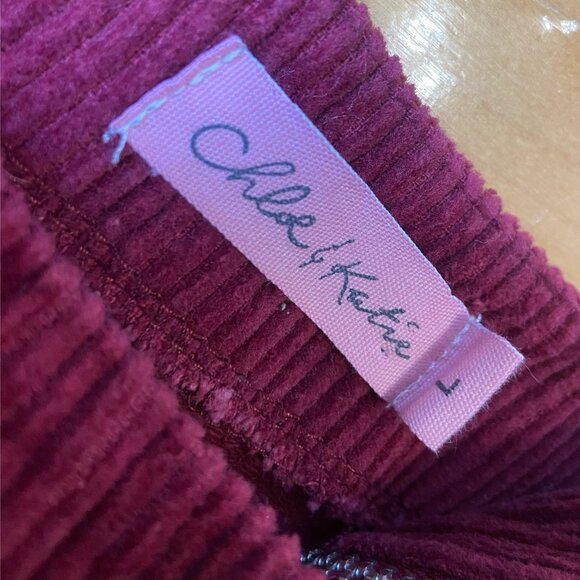 O-ring corduroy mini skirt - Picture 3 of 3